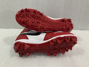 Men’s Nike Jordan 1 Mid TD Cleats Red Black White Size 10.5