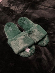 Victoria’s Secret Deepest Green Slippers