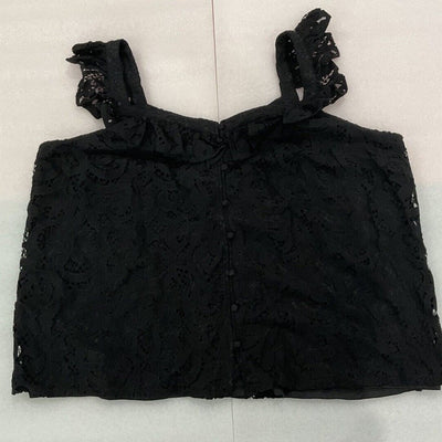 Torrid Black Lace Ruffle Cami Tank Top Size 3X