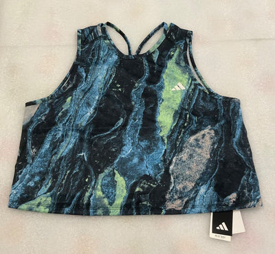Adidas Womens Move for the Planet AirChill Blue Green Black Tank Top Size M L XL