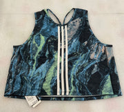 Adidas Womens Move for the Planet AirChill Blue Green Black Tank Top Size M L XL
