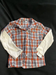 Carter’s Orange Plaid Button Down Shirt