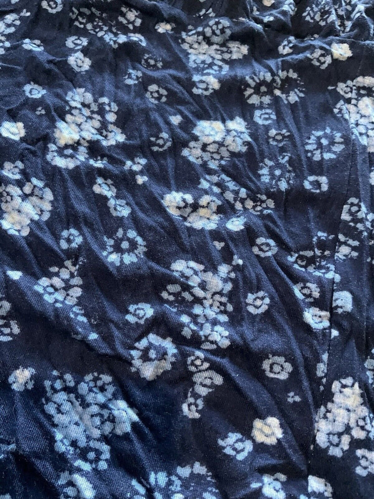 Lane Bryant Navy Blue Floral Off Shoulder Top Size 26/28