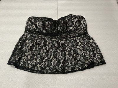 Torrid White Black Lace Tube Top Size 3X
