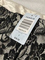Torrid White Black Lace Tube Top Size 3X