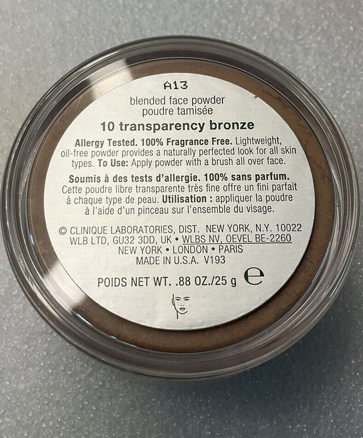 Clinique Blended Face Powder 10 Transparency Bronze