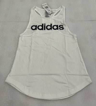 Adidas Women’s Essential Linear White Loose Tank Top Size XS