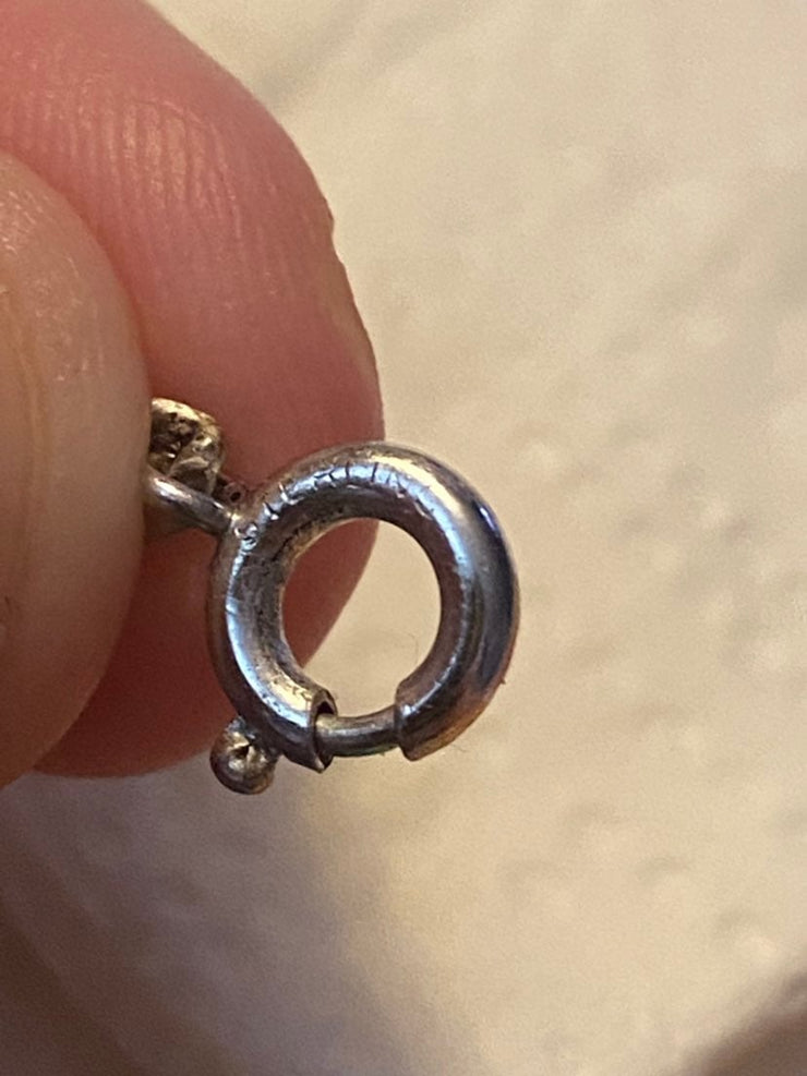 Sterling Silver Rose Necklace