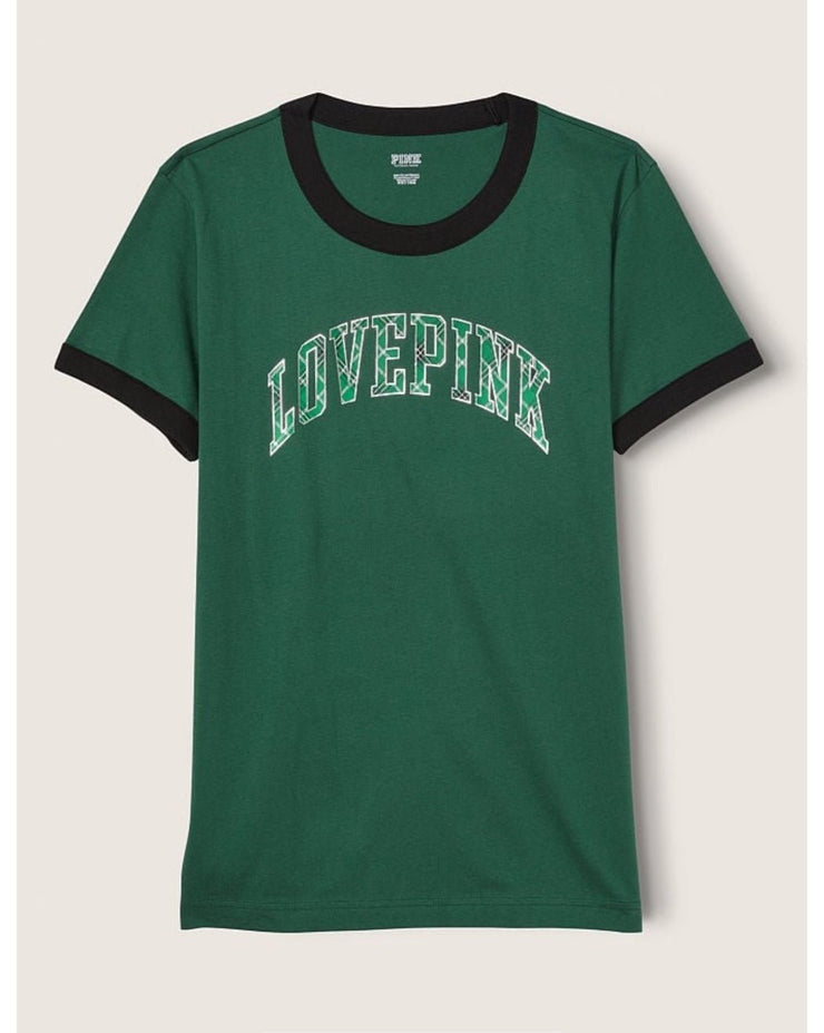Victoria’s Secret Green Ringer Tee