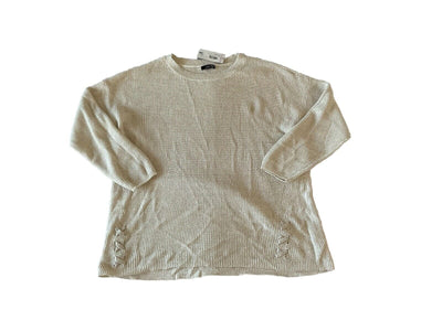 a.n.a Cream Metallic Sweater Size 2X