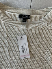 a.n.a Cream Metallic Sweater Size 2X
