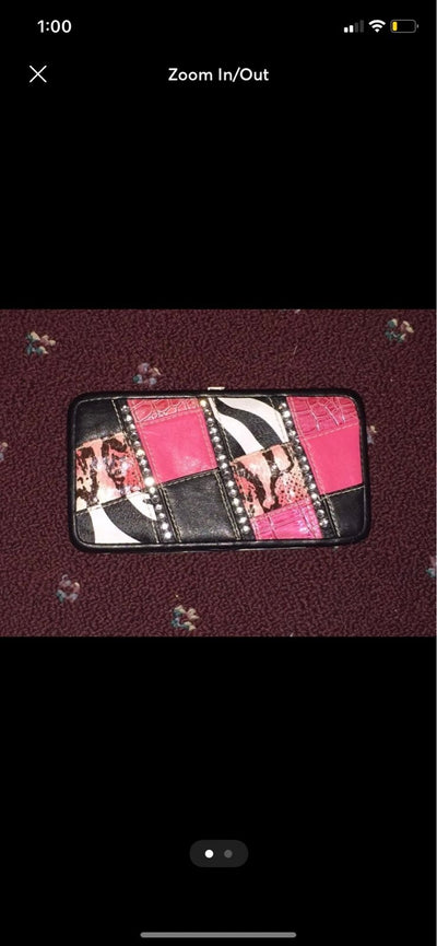 Claire's Pink Zebra Wallet
