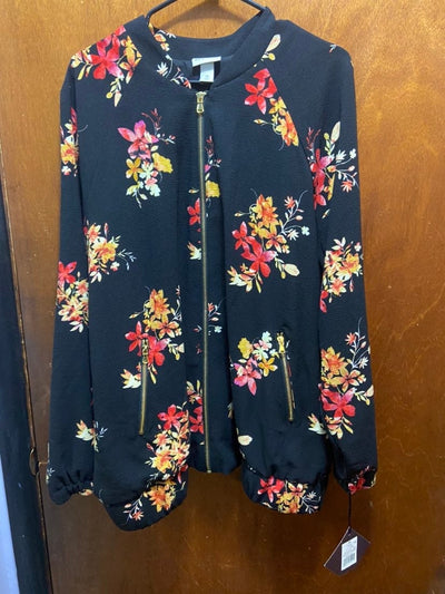 Ava and Viv Floral Bomber Jacket
