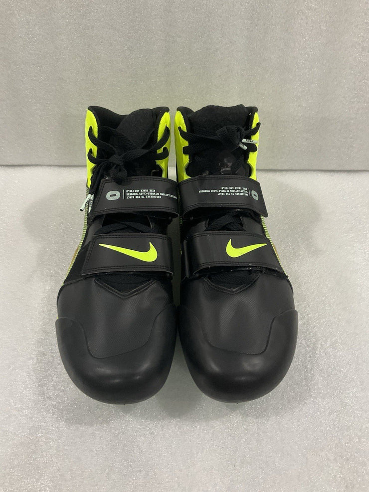 Nike Zoom Javelin Elite 3 Black Neon Mid Track Shoes DV9193-001 Size 15