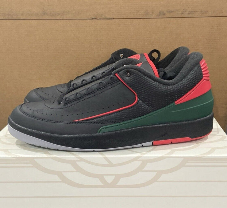 Jordan 2 Low Retro Christmas Red Green Black DV9956-006 Size 12