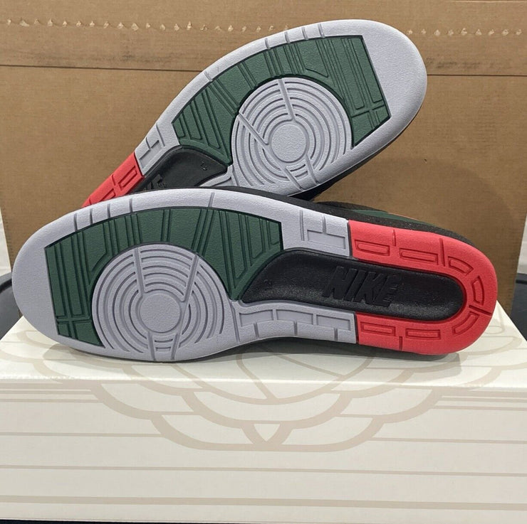 Jordan 2 Low Retro Christmas Red Green Black DV9956-006 Size 12