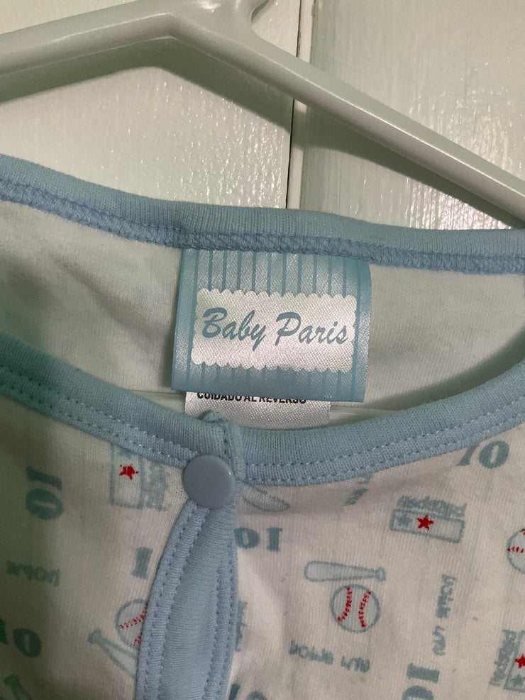 Baby Paris Baseball Onesie