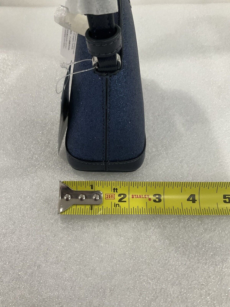 Kate Spade Glitter Tinsel Parisian Navy Blue Dome Bag
