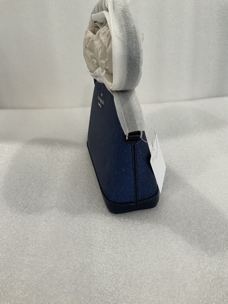 Kate Spade Glitter Tinsel Parisian Navy Blue Dome Bag