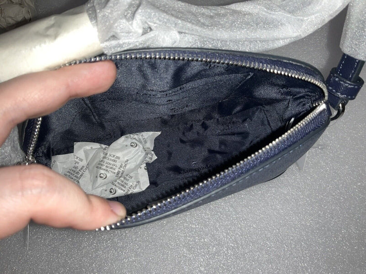 Kate Spade Glitter Tinsel Parisian Navy Blue Dome Bag