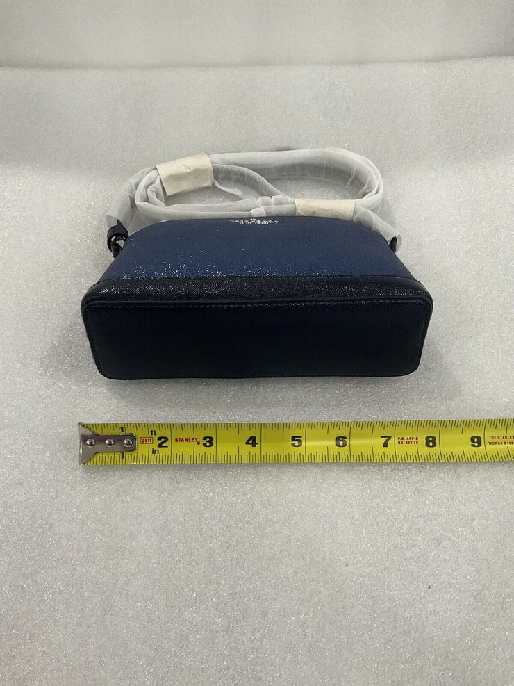 Kate Spade Glitter Tinsel Parisian Navy Blue Dome Bag