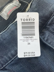 Torrid Blue Bombshell Skinny Jeans Size 24 SHORT