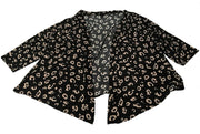 Torrid Pink Leopard Black Cardigan Size 3X