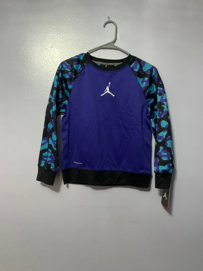 Kids Jordan Therma Fit Purple and Blue Sweatshirt