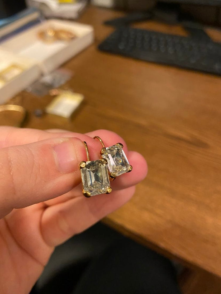Rectangle Jewel Earrings