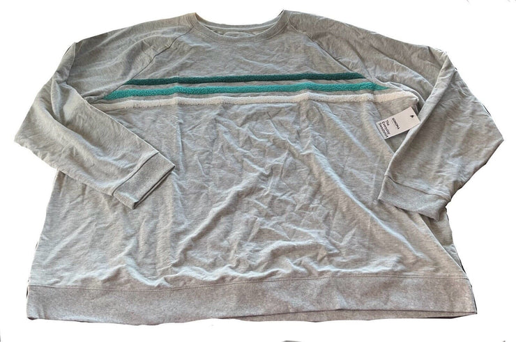 Sonoma Grey Green Everyday Sweatshirt Size 4X