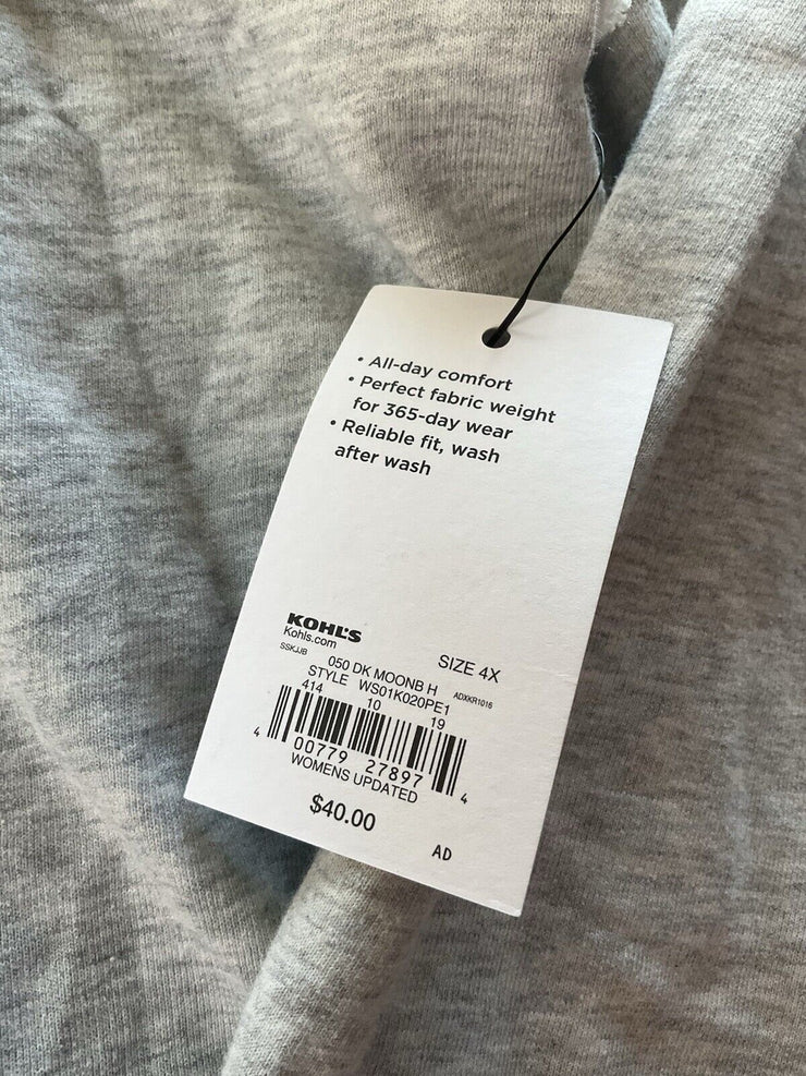 Sonoma Grey Green Everyday Sweatshirt Size 4X