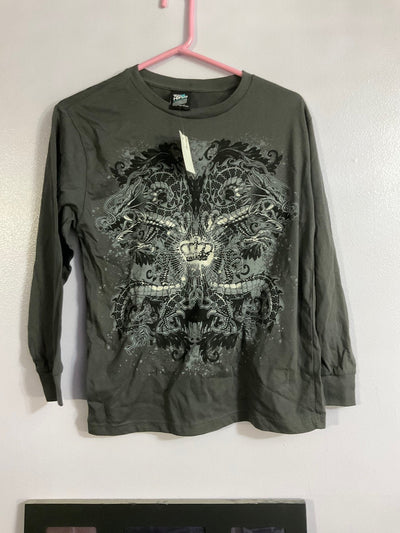 Top Heavy Grey Long Sleeve Shirt