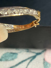 10K Gold and Silver Earrings