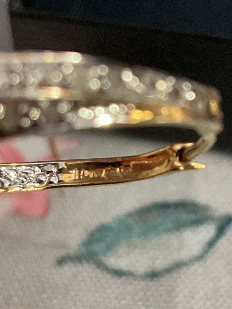 10K Gold and Silver Earrings