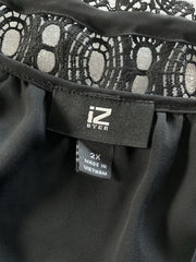 Women’s IZ Byer Black Lace Cold Shoulder Size 2X