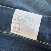 Lane Bryant Rhinestone Blue High-Rise Signature Fit Jegging