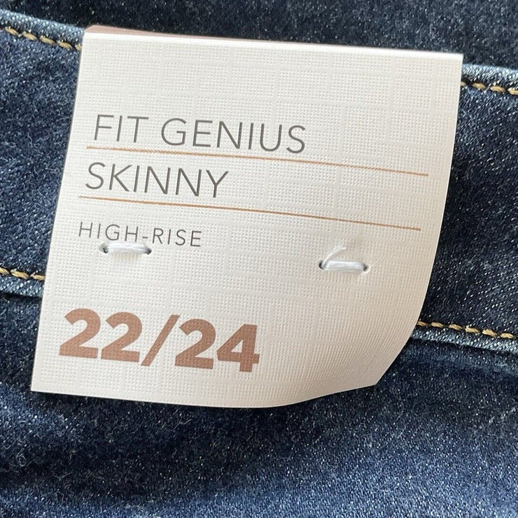 Lane Bryant Genius Fit High Rise Skinny Jeans Size 22/24