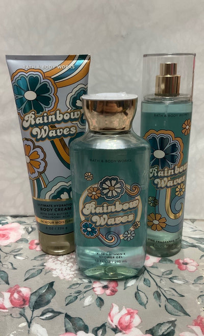 Bath and Body Works Rainbow Waves Set