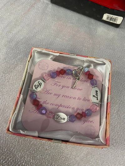 Pink/Purple Love Bracelet