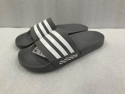 Adidas Men's Adilette Shower Slide Grey White GY1891 SIZE 13