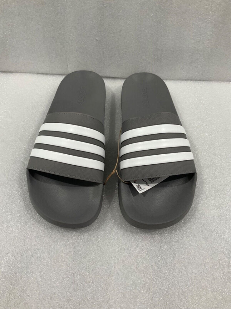 Adidas Men's Adilette Shower Slide Grey White GY1891 SIZE 13