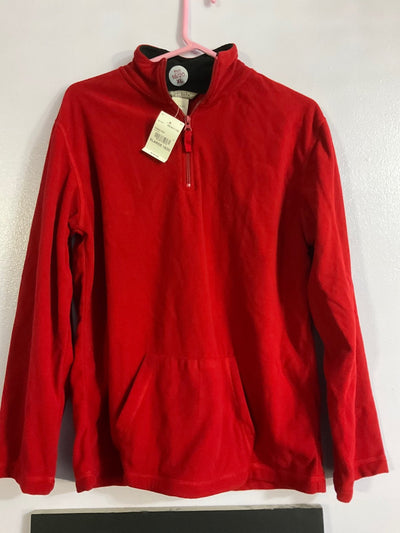 JCPenney Half Zip Red Fleece