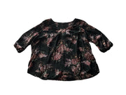 Torrid Pink Rose Gold Black Blouse Size 3X