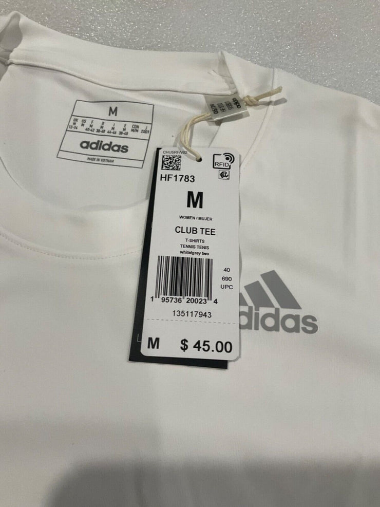 Adidas Women's White Club Tennis Tee Size M L