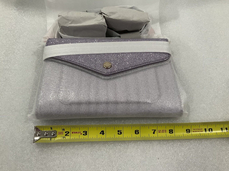Kate Spade Glitter Tinsel Lilac Frost Flap Envelope Crossbody Bag