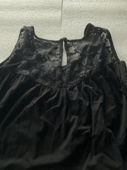 Torrid Black Lace Yoke Cold Shoulder Size 3X