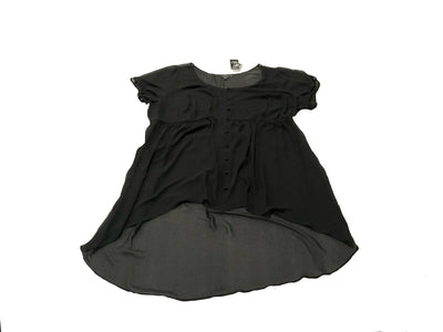 Torrid Black Lexie Chiffon Button Top Size 3X
