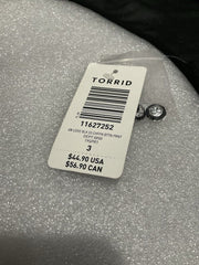 Torrid Black Lexie Chiffon Button Top Size 3X