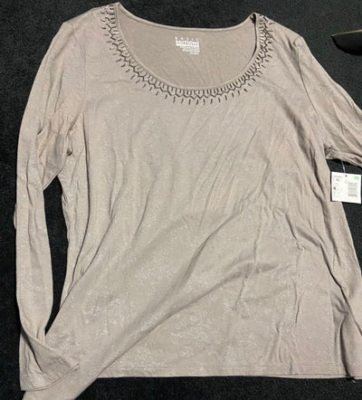 Beige Basic Editions Long Sleeve Shirt
