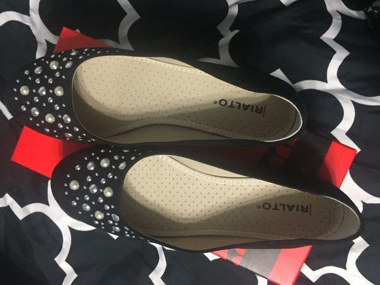 Rialto Black Flats
